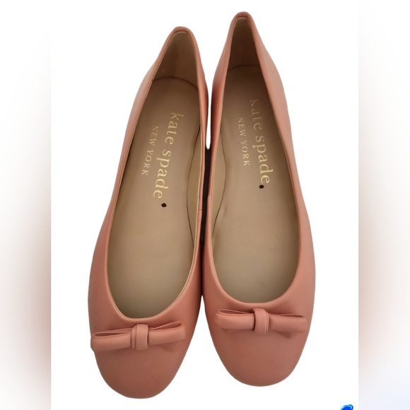 kate spade Shoes - Kate Spade Kiersten Bow Leather Flats Light Pink Women's Size 7.5B